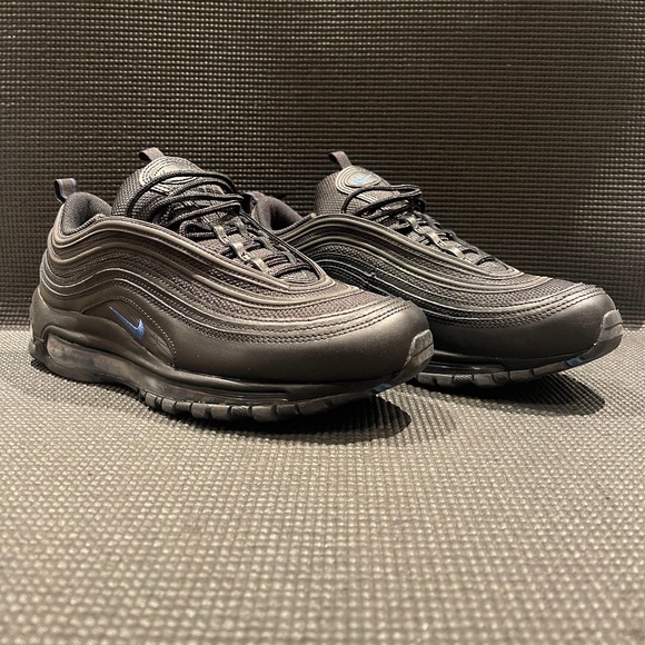 Nike Air Max 97 Black with Dark Marina Blue Size 11 - Picture 1 of 10